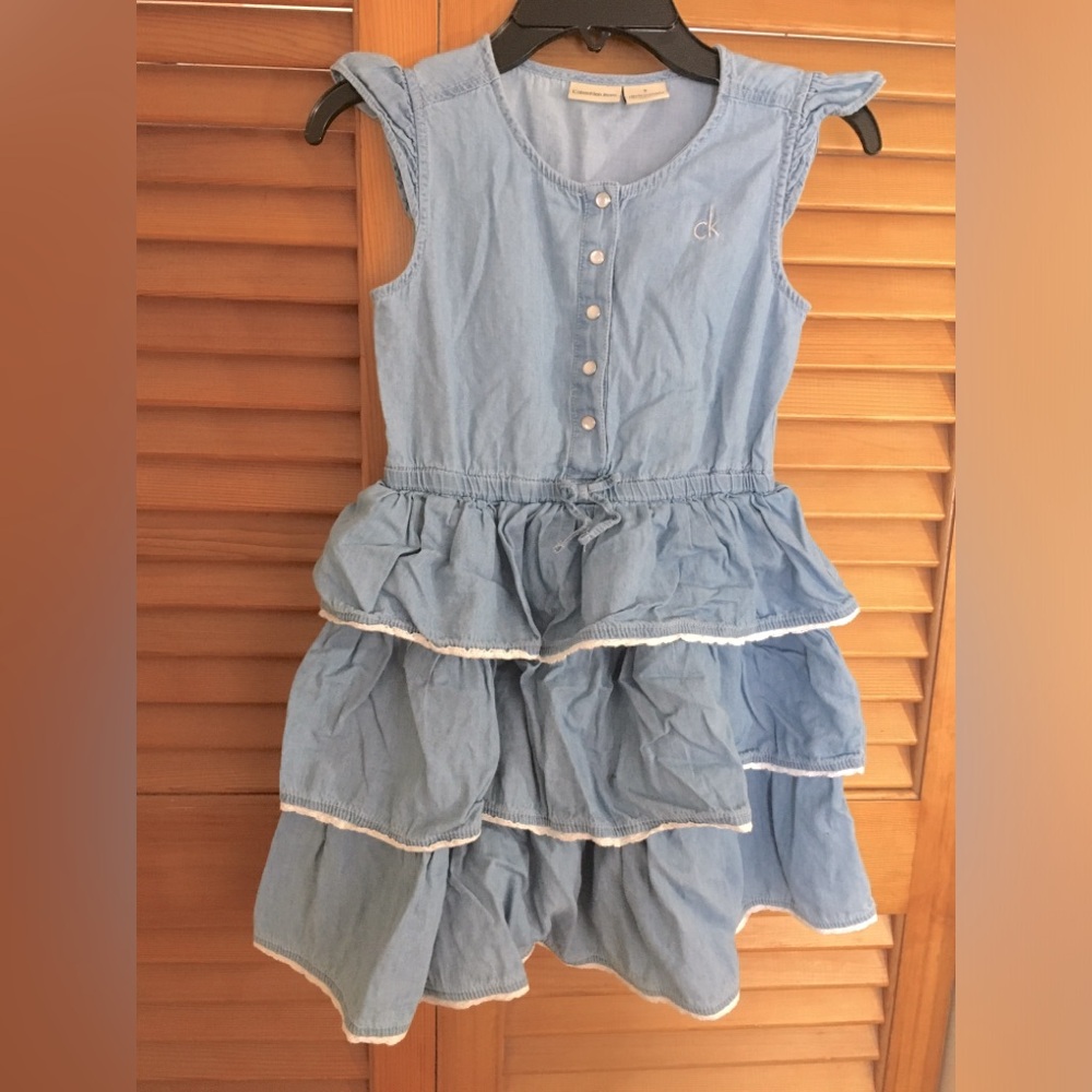 calvin klein jeans tiered dress